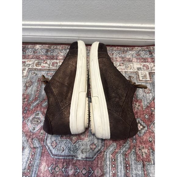 Gravity Defyer Women's Leather Zipper Shoes Size 9 M Metallic Brown - Picture 4 of 5